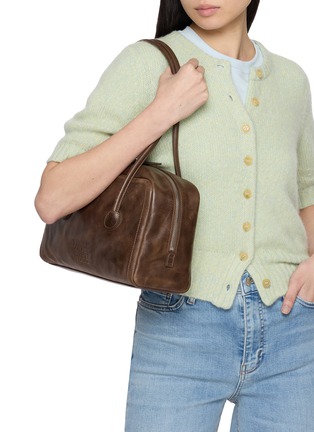 Figure View - Click To Enlarge - MARGESHERWOOD - Soft Boston Leather Shoulder Bag