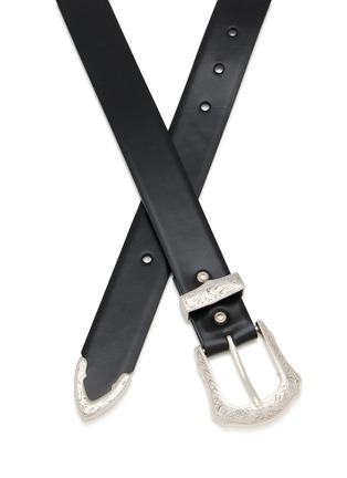 Detail View - Click To Enlarge - TOGA VIRILIS ACCESSORIES - Double Buckle Wide Belt
