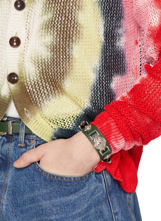 Figure View - Click To Enlarge - TOGA VIRILIS ACCESSORIES - Double Buckle Concho Bangle