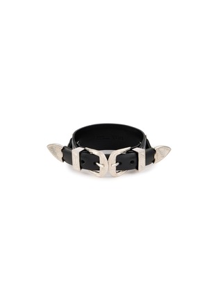 Detail View - Click To Enlarge - TOGA VIRILIS ACCESSORIES - Double Buckle Concho Bangle