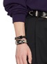 Figure View - Click To Enlarge - TOGA VIRILIS ACCESSORIES - Double Buckle Concho Bangle