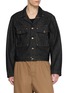 LEMAIRE Studded Dark Wash Denim Trucker Jacket