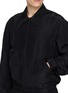  - LEMAIRE - Short Zip Front Linen Blend Blouson Jacket