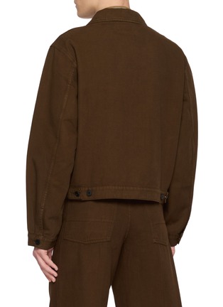 Back View - Click To Enlarge - LEMAIRE - Broken Cotton Twill Trucker Jacket