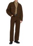 Figure View - Click To Enlarge - LEMAIRE - Broken Cotton Twill Wide Leg Jeans