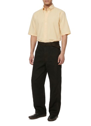 Figure View - Click To Enlarge - LEMAIRE - Wide Twisted Leg Dark Wash Jeans