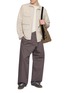 Figure View - Click To Enlarge - LEMAIRE - Elasticated Drawstring Waistband Cotton Twill Pants