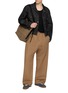 Figure View - Click To Enlarge - LEMAIRE - Elasticated Drawstring Waistband Cotton Twill Pants