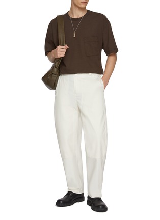 Figure View - Click To Enlarge - LEMAIRE - Boxy Fit Cotton Linen T-Shirt