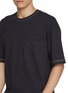  - LEMAIRE - Contrast Stitch Boxy Fit Cotton Linen T-Shirt
