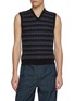 LEMAIRE Geometric Jacquard Wool Blend Vest