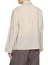 Back View - Click To Enlarge - LEMAIRE - Quad Pocket Zip Front Washed Tech Jacket
