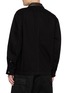 Back View - Click To Enlarge - LEMAIRE - Leather Collar Denim Workwear Overshirt