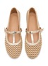 Detail View - Click To Enlarge - ANCIENT GREEK SANDALS - Aerati Net Leather Mary Jane Flats