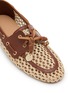 Detail View - Click To Enlarge - ANCIENT GREEK SANDALS - Pliaria Net Leather Boat Shoes