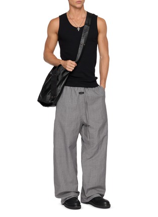 Figure View - Click To Enlarge - FEAR OF GOD - Elasticated Drawstring Waist Wide Leg Pants