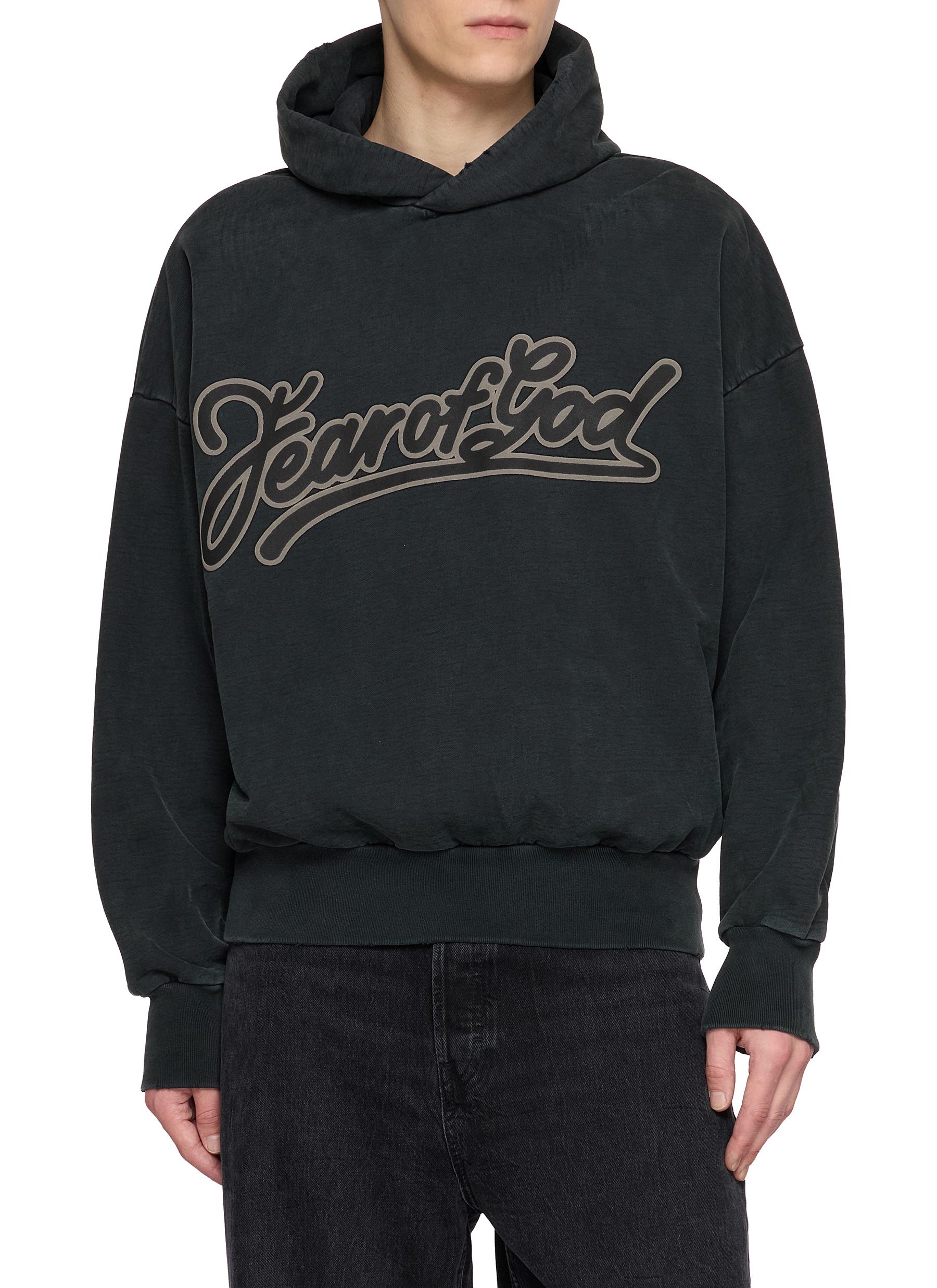 FEAR OF GOD | Logo Print Cotton Hoodie | Men | Lane Crawford