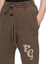  - FEAR OF GOD - FG Logo Print Cotton Fleece Sweatpants
