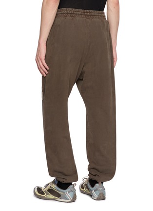 Back View - Click To Enlarge - FEAR OF GOD - FG Logo Print Cotton Fleece Sweatpants