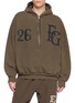 FEAR OF GOD Half Zip Cotton Fleece Hoodie