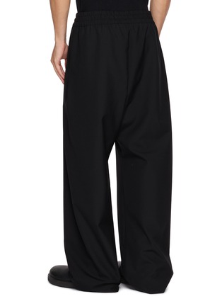 Back View - Click To Enlarge - FEAR OF GOD - Ripstop Wide Leg Elasticated Drawstring Waistband Wool Pants