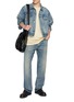 Figure View - Click To Enlarge - FEAR OF GOD - Straight Leg Medium Wash Jeans