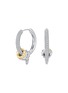 DOSIS G6C Catch Collection 18K Diamond Hoop Earrings