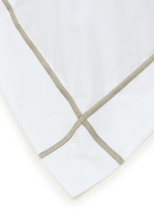 Detail View - Click To Enlarge - YVES DELORME - Athéna Pillow Case — Kaki
