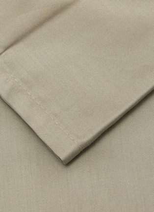 Detail View - Click To Enlarge - YVES DELORME - Triomphe Flat Sheet — Kaki