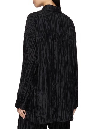 Back View - Click To Enlarge - R2W - Leary Oversized Crinkled Sheer Silk Blend Shirt