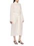 Detail View - Click To Enlarge - R2W - Gillian Sheer Belted Wool Blend Dress