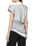 Back View - Click To Enlarge - R2W - Asymmetrical Draped Layered Sheer Top