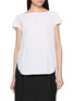 R2W Barry Pleated Boatneck Cotton Blouse