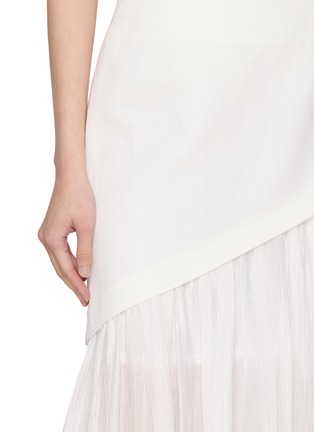 - R2W - Seria Asymmetrical Layered Chiffon Cotton Linen Blend Skirt