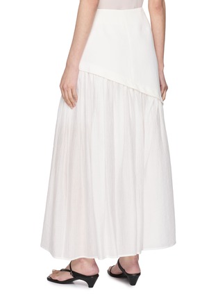 Back View - Click To Enlarge - R2W - Seria Asymmetrical Layered Chiffon Cotton Linen Blend Skirt
