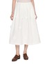 THE LOOM Floral Embellished Pleated Silk Maxi Skirt