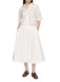 Figure View - Click To Enlarge - THE LOOM - Floral Embellished Pleated Silk Maxi Skirt
