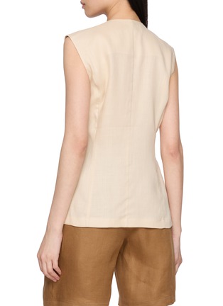 Back View - Click To Enlarge - THE LOOM - Tailored V-Neck Vest
