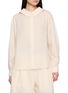 THE LOOM Sheer Split Back Shirt
