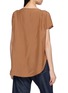 Back View - Click To Enlarge - THE LOOM - Sleeveless Asymmetric Tuck Draped Top