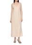 THE LOOM Knotted Shoulder Draped Maxi Dress