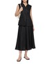 Figure View - Click To Enlarge - THE LOOM - Petal Flare Panelled Midi Skirt