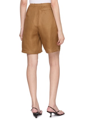 Back View - Click To Enlarge - THE LOOM - Linen Denim Bermuda Shorts