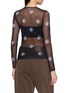 Back View - Click To Enlarge - THE LOOM - Long Sleeve Floral Sheer Top