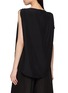 Back View - Click To Enlarge - THE LOOM - Sleeveless Asymmetric Tuck Draped Top