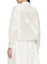 Back View - Click To Enlarge - THE LOOM - Floral Embellished Relaxed Cropped Silk Shirt