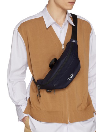 Figure View - Click To Enlarge - COMME DES GARÇONS HOMME - Corduroy Waist Bag