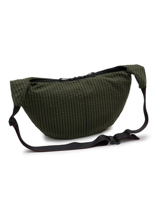 Detail View - Click To Enlarge - COMME DES GARÇONS HOMME - Checked Sling Bag