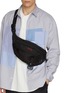 Figure View - Click To Enlarge - COMME DES GARÇONS HOMME - X BRIEFING Cordura Diamond Rip Crossbody Bag