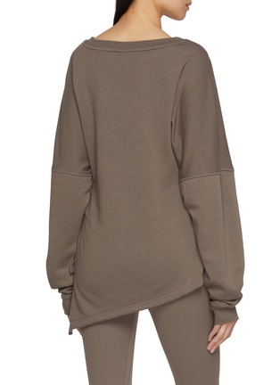 Back View - Click To Enlarge - NYLORA - Elsie Long Sleeve Side Knot Top